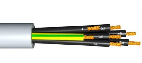 E. vezeték YSLY 7 ér X0,5mm2